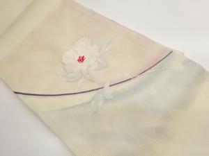 絽花菱模様織り出し名古屋帯